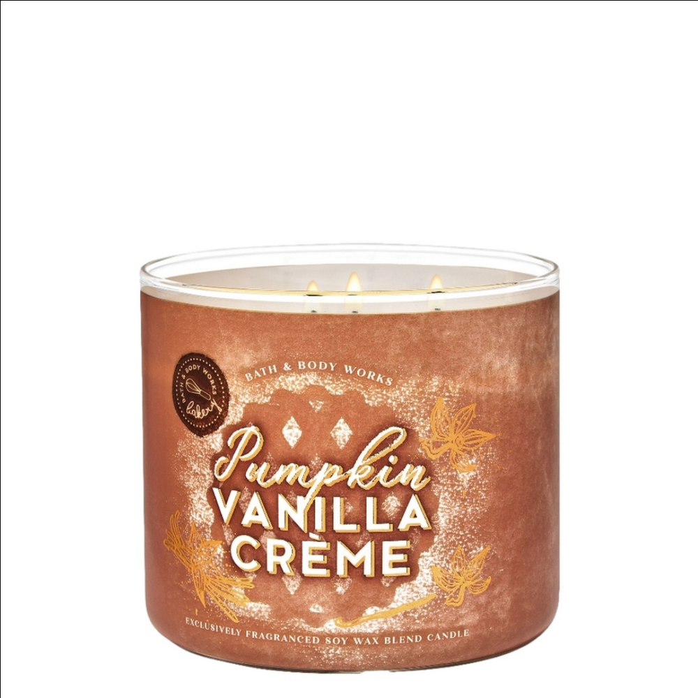 Bath & Body Works Pumpkin Vanilla Crème 3-Wick Candle